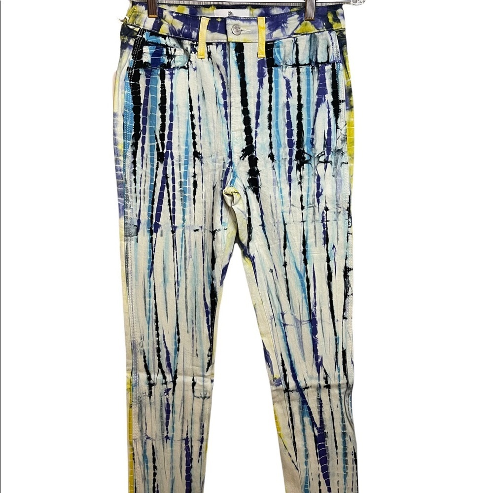 Jordache High Rise Vintage Crop Animal Print Dyed Ankle Length Jeans Size 27 NWT